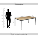 Load image into Gallery viewer, 1+6 Seater Dining Set with Narumi Chairs ā Natural Black