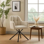 Load image into Gallery viewer, 1+6 Seater Round Dining Set with Corina Chairs ā White