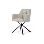 Load image into Gallery viewer, 1+6 Seater Round Dining Set with Corina Chairs ā White