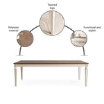 Load image into Gallery viewer, 1+8 Seater Dining Set with Arcadian Chairs ā White Natural