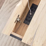 Load image into Gallery viewer, 1 Drawer Night Stand ā Natural & Black (Melamine Finish)