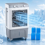 Load image into Gallery viewer, 100L Heavy‑Duty Industrial Air Cooler – 3‑in‑1 Evaporative Cooling Fan, 3 Wind Speeds, LED Control, Portable Indoor/Outdoor Air Conditioning System, Floor‑Standing Home Cooler