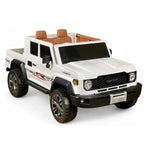 Load image into Gallery viewer, 12V Electric Ride-On Land Cruiser SUV Jeep - 2-Seater with Trunk - White