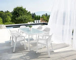 Load image into Gallery viewer, 160 x 90 cm Dining Table - Rattan Look White-GCC Home Center