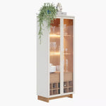 Load image into Gallery viewer, 2-Door Curio Cabinet with LED Light