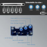 Load image into Gallery viewer, 2 in 1 Ice Maker Machine with Cold Water Dispenser, 12pcs S/M/L Size Ice Cube ready in 10 Minutes, 48LBS/24H,Stainless Steel Ice Machine with Ice Scoop,1 Year Warranty