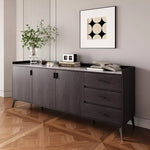 Load image into Gallery viewer, 2 Meter 3-Door Sintered Stone Top Large Sideboard with 3 Drawers
