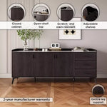 Load image into Gallery viewer, 2 Meter 3-Door Sintered Stone Top Large Sideboard with 3 Drawers