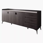 Load image into Gallery viewer, 2 Meter 3-Door Sintered Stone Top Large Sideboard with 3 Drawers