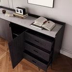 Load image into Gallery viewer, 2 Meter 3-Door Sintered Stone Top Large Sideboard with 3 Drawers