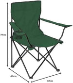 Load image into Gallery viewer, 2 Pcs Portable Folding Beach Chair Multi-Purpose Camping Chair for Adult, Supports 110kgs Load With Carry Bag-GCC Home Center
