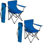 Load image into Gallery viewer, 2 Pcs Portable Folding Beach Chair Multi-Purpose Camping Chair for Adult, Supports 110kgs Load With Carry Bag-GCC Home Center