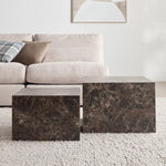 Load image into Gallery viewer, 2-Piece Coffee Table Set, Modern Design With A Marble-Look Finish-GCC Home Center
