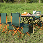 Load image into Gallery viewer, 2pcs Foldable Camping Chairs, Lightweight Folding Beach Chairs, Portable Patio Lawn Quad Chairs with Side Pocket-GCC Home Center