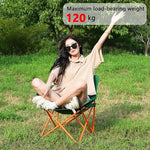 Load image into Gallery viewer, 2pcs Foldable Camping Chairs, Lightweight Folding Beach Chairs, Portable Patio Lawn Quad Chairs with Side Pocket-GCC Home Center