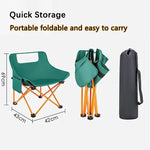 Load image into Gallery viewer, 2pcs Foldable Camping Chairs, Lightweight Folding Beach Chairs, Portable Patio Lawn Quad Chairs with Side Pocket-GCC Home Center