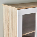 Load image into Gallery viewer, 3-Door Kitchen Cabinet with Drawer and Hutch