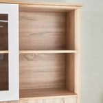 Load image into Gallery viewer, 3-Door Kitchen Cabinet with Drawer and Hutch