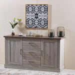 Load image into Gallery viewer, 3-Drawer Sideboard Buffet with 2 Doors