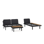 Load image into Gallery viewer, 3-Seat Outdoor Conversation Set, 2-Seat Sofa, Coffee Table And Chaise Longue With Side Table