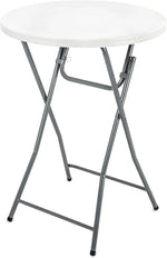 Load image into Gallery viewer, 32" Round Cocktail Table: Plastic High-Top, Bar Height with Locking Steel Frame - Perfect for Indoor/Outdoor-GCC Home Center