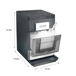Load image into Gallery viewer, Arabian Mall 33 Lbs. Countertop Nugget Ice Maker with Stainless Steel Trim – Sleek Black