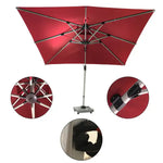 Load image into Gallery viewer, 3m x 3m Cantilever Parasol Umbrella with 80kg Marble Base