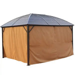 Load image into Gallery viewer, 3x4m Rectangular Roof Aluminum Gazebo Brown-GCC Home Center