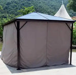 Load image into Gallery viewer, 3x4m Rectangular Roof Aluminum Gazebo Brown-GCC Home Center
