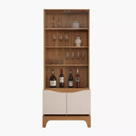 Load image into Gallery viewer, 4-Door Glass Curio Cabinet With Shelf Storage Inside