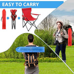 Load image into Gallery viewer, 4 PACK Portable Folding Beach Chair Multi-Purpose Camping Chair for Adult, Lightweight Chair for Outdoor-GCC Home Center