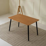 Load image into Gallery viewer, 4-Seater Dining Set (Oak & Black)