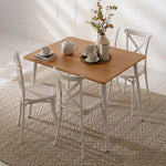 Load image into Gallery viewer, 4-Seater Dining Set β Oak & White