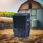 Load image into Gallery viewer, 450 watt large Industrial Air Conditioner, Evaporative cooler - BLACK
