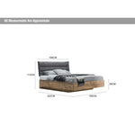 Load image into Gallery viewer, 5 Pcs Queen Bedroom Set (With Hydraulic Storage) ā Brown