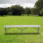 Load image into Gallery viewer, 6 FT Portable Plastic in/Outdoor Picnic Party Camping Dining Folding Bench-GCC Home Center