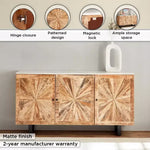 Load image into Gallery viewer, 6 Meter 3-Door Solid Wood Sideboard with Genuine Marble Top
