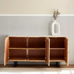 Load image into Gallery viewer, 6 Meter 3-Door Solid Wood Sideboard with Genuine Marble Top