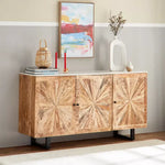 Load image into Gallery viewer, 6 Meter 3-Door Solid Wood Sideboard with Genuine Marble Top