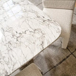 Load image into Gallery viewer, 6 Seater Concrete Dining Table ā White Grey