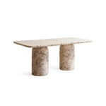 Load image into Gallery viewer, 6 Seater Concrete Dining Table ā White Grey