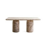 Load image into Gallery viewer, 6 Seater Concrete Dining Table ā White Grey