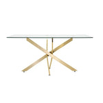 Load image into Gallery viewer, 6-Seater Dining Set ā Gold & Beige