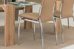 Load image into Gallery viewer, 6-Seater Dining Set ā Tempered Glass & Faux Leather