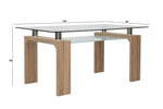 Load image into Gallery viewer, 6-Seater Dining Set ā Tempered Glass & Faux Leather