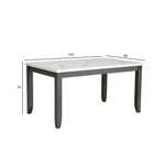 Load image into Gallery viewer, 6-Seater Dining Set ā White & Antique Grey