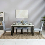 Load image into Gallery viewer, 6-Seater Dining Set ā White & Antique Grey