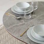 Load image into Gallery viewer, 6-Seater Dining Set With Sintered Stone Top β Walnut & Grey