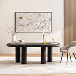 Load image into Gallery viewer, 6 Seater Wooden Dining Table ā Brown