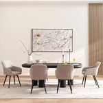 Load image into Gallery viewer, 6 Seater Wooden Dining Table ā Brown